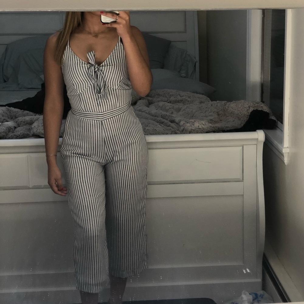 Striped jumpsuit